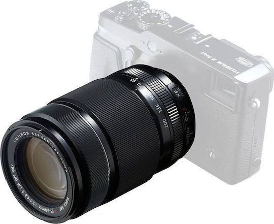 Fujifilm Crop Camera Lens Fujinon XF55-200mm F3.5-4.8 R LM OIS Tele Zoom for Fujifilm X Mount Black