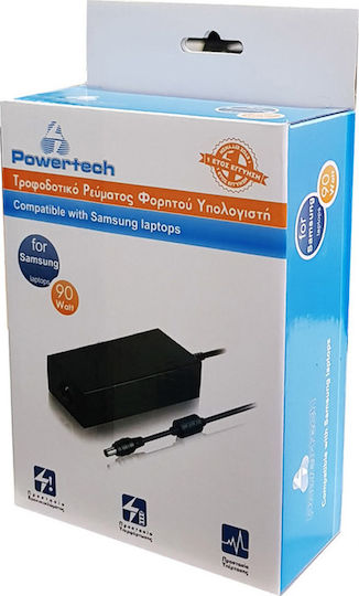 Powertech Laptop Charger 90W 19.0V 4.74A for Samsung without Power Cable