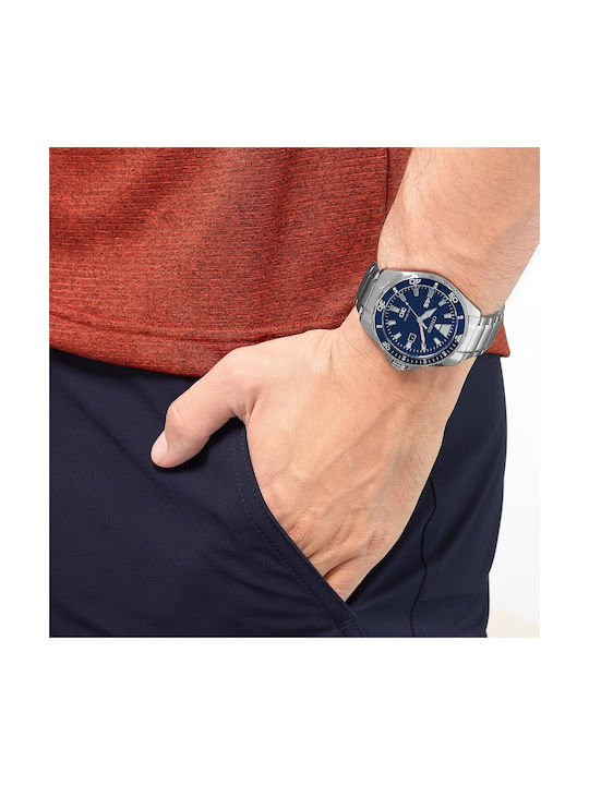Citizen Ecodrive Часовник Eco - Drive с сребърен Метална верижка