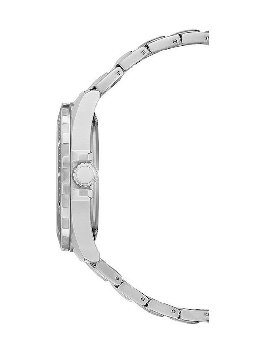 Citizen Ecodrive Ανδρικό Ρολόι 43mm Eco - Drive με Ασημί Μεταλλικό Μπρασελέ