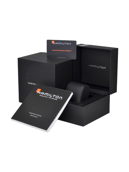 Hamilton Khaki Aviation X-wind Chrono Ceas Cronograf Baterie cu Argintiu Brățară metalică
