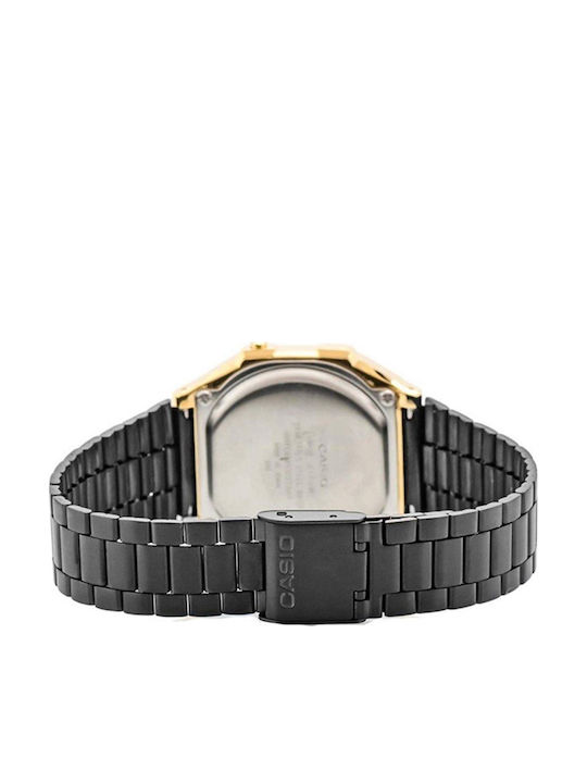 Casio Vintage Iconic Digital Men's Watch 36.3mm Battery with Black Metal Bracelet