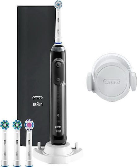 Oral-B Genius 10100S Ηλεκτρική Οδοντόβουρτσα με Χρονομετρητή και Αισθητήρα Πίεσης Black