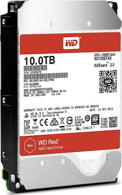 Western Digital Red 10TB HDD Hard Drive 3.5" SATA III 5400rpm with 256MB Cache for NAS