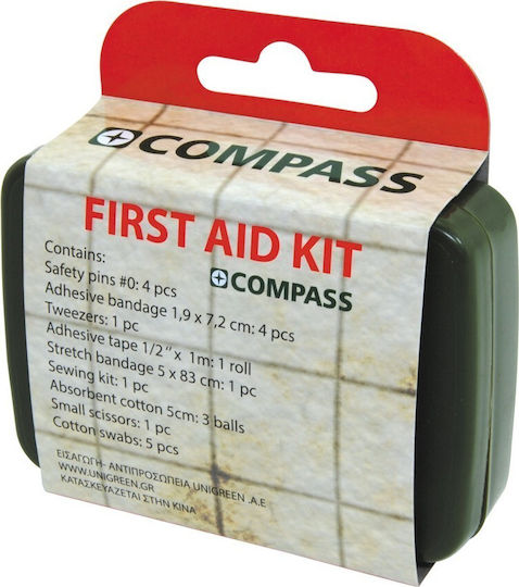 Compass Outdoor Πλαστικό Κουτί Πρώτων Βοηθειών με Εξοπλισμό