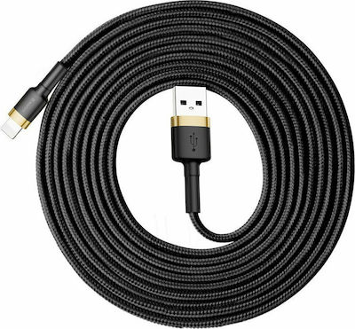 Baseus Cafule IP Edition Geflochten USB-A zu Lightning Kabel Gold 3m (CALKLF-RV1)