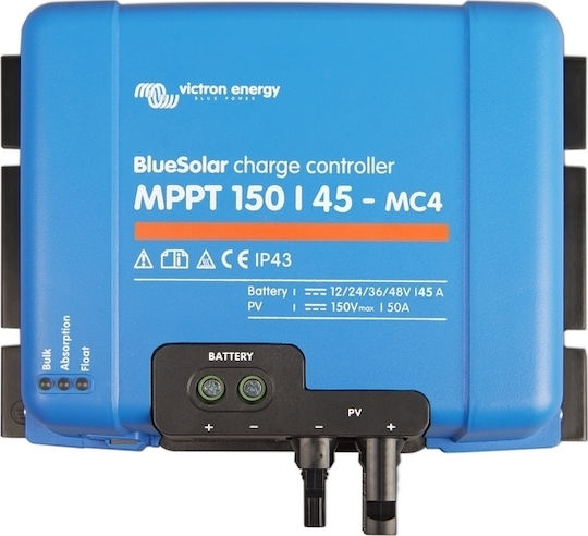 Victron Energy MPPT Solar Charge Controller BlueSolar MPPT 150/45 - MC4 48V / 45A SCC010045300