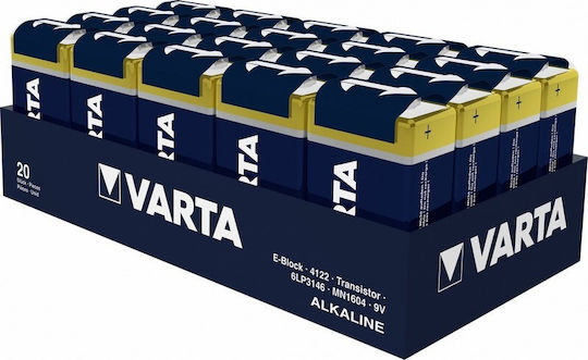Varta Industrial Alkaline Batterien 9V 20Stück