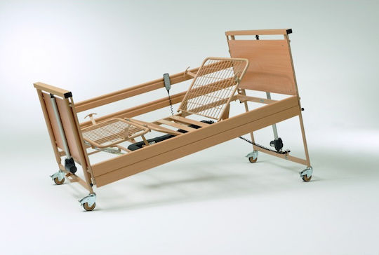 Burmeier Allura Mighty 0808636 Electric Polyhedron Hospital Bed with Two Sideboards Posted on Sidebar Wheels