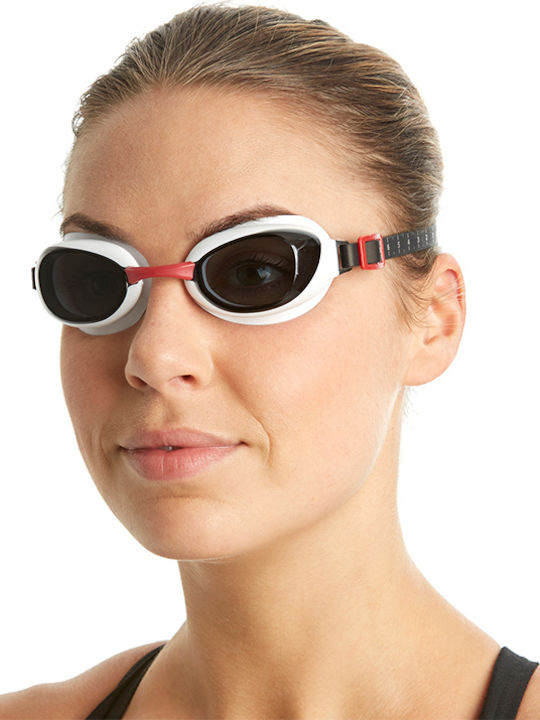 Speedo Aquapure Γυαλιά Κολύμβησης Ενηλίκων με Αντιθαμβωτικούς Φακούς Λευκά