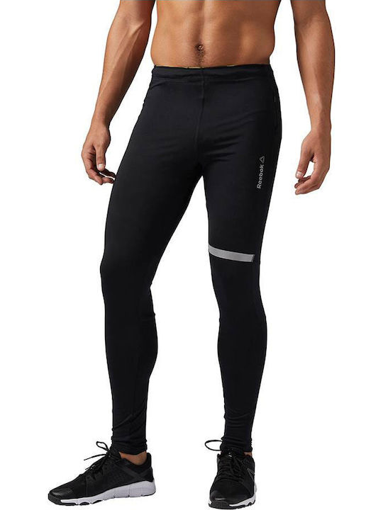 Reebok Tight Re Long Herren Sportleggings Lang Schwarz