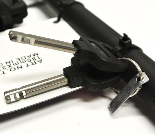 Tonyon TY350 Bicycle Pedal Lock with Key Black
