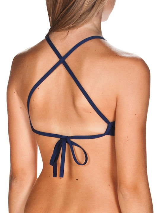Solid Bikini Triunghi Albastru marin