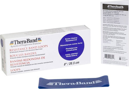 Thera-Band Mini Resistance Band Loop Very Hard Blue 0.205m