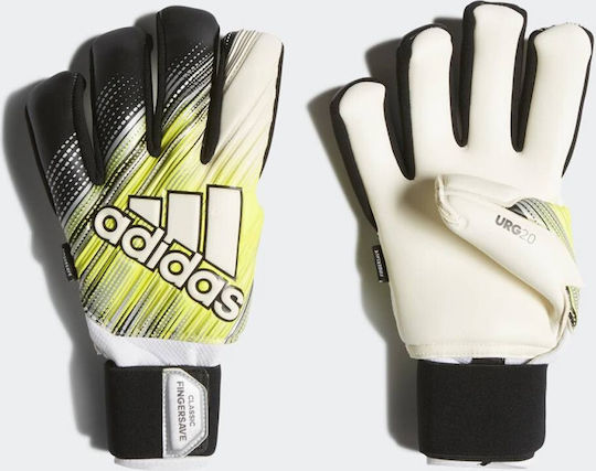 adidas Classic Pro Fingersave Adults Goalkeeper Gloves White