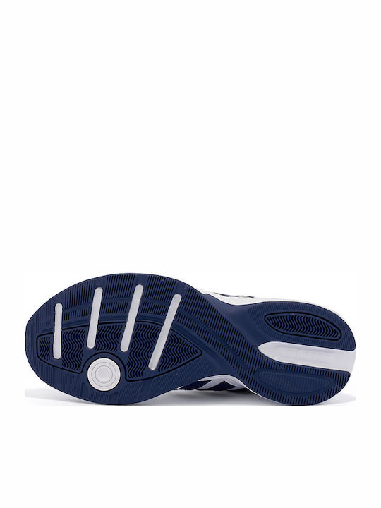 Strutter Chunky Sneakers Cloud White / Dark Blue / Matte Silver