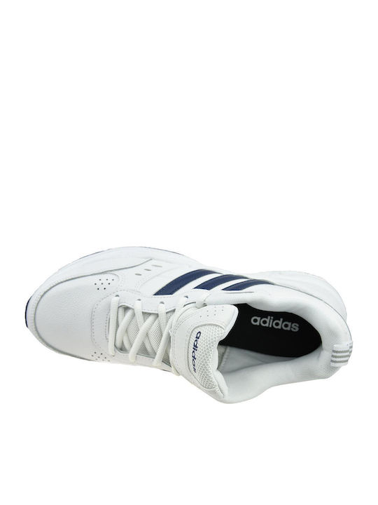 Strutter Chunky Sneakers Cloud White / Dark Blue / Matte Silver