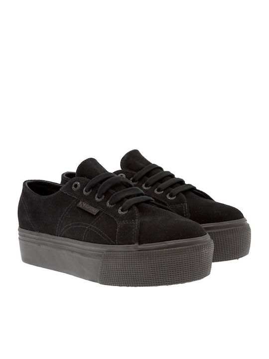2790 Suew Adidași Flatforms Pentru Femei Negri