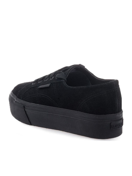 2790 Suew Adidași Flatforms Pentru Femei Negri