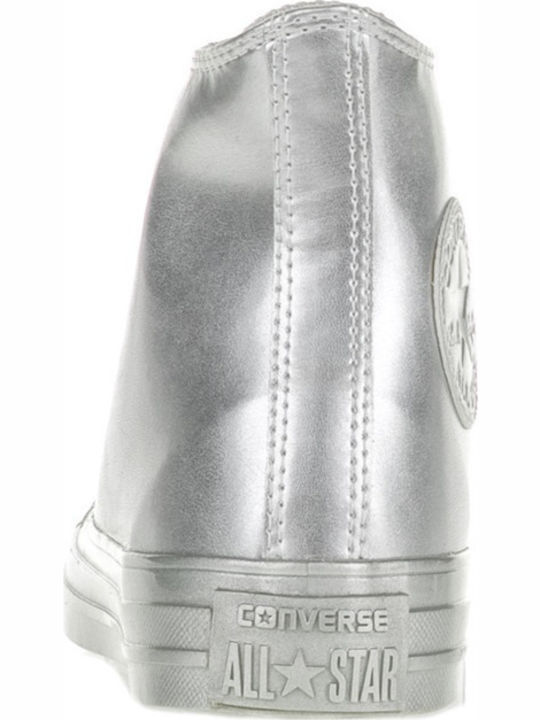 Chuck Taylor All Star Liquid Metallic Μποτάκια Ασημί