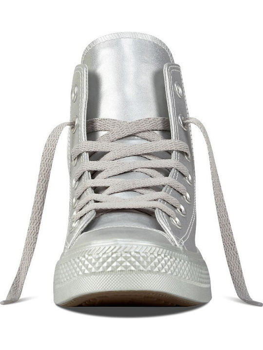 Chuck Taylor All Star Liquid Metallic Μποτάκια Ασημί