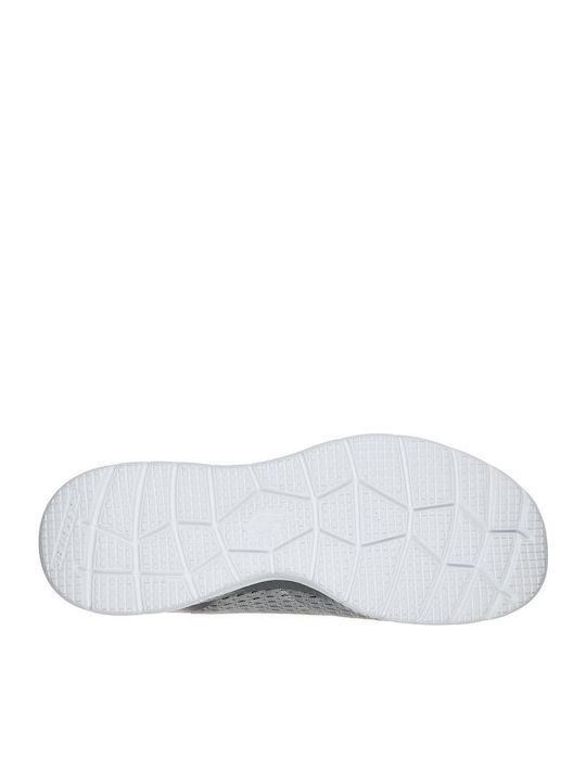 Engineered Mesh Lace-Up Sneakers Gray