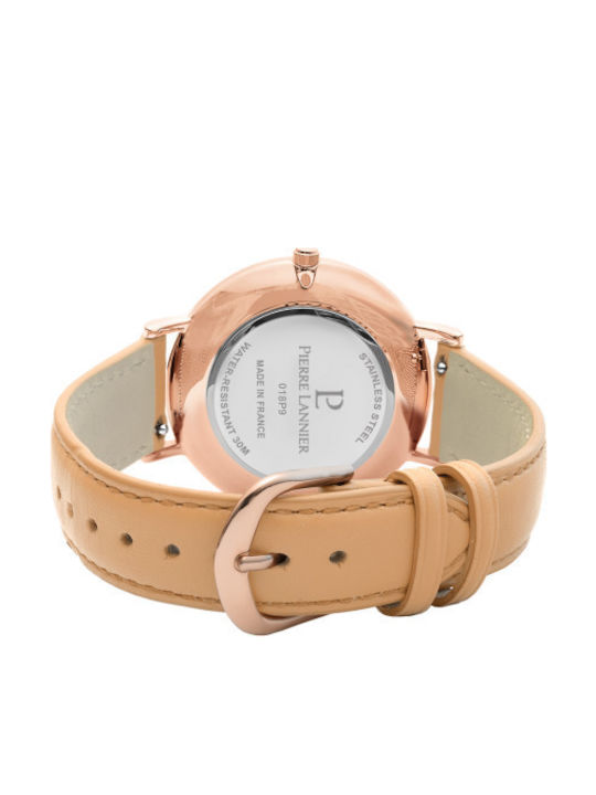 Pierre Lannier Nature Women's Watch with Beige Leather Strap
