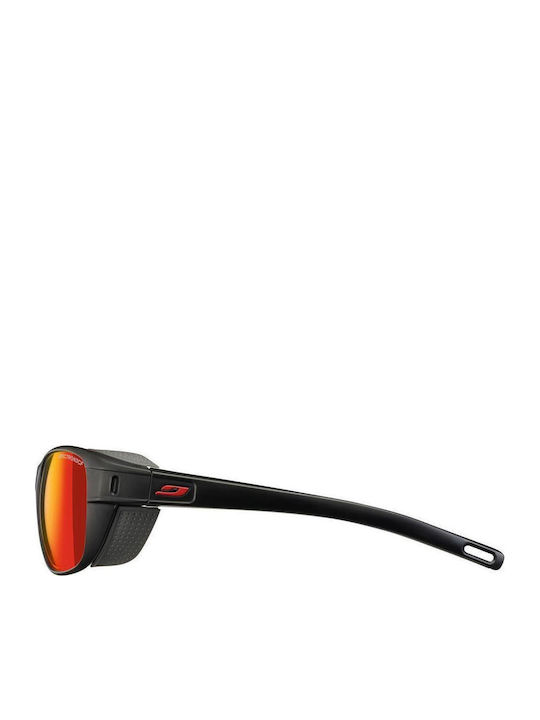 Julbo Camino Men's Sunglasses with Black Plastic Frame and Red Lens J5011114