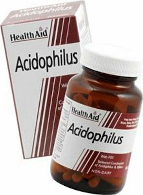 Health Aid Acidophilus with FOS cu Probiotice și Prebiotice 60 capace