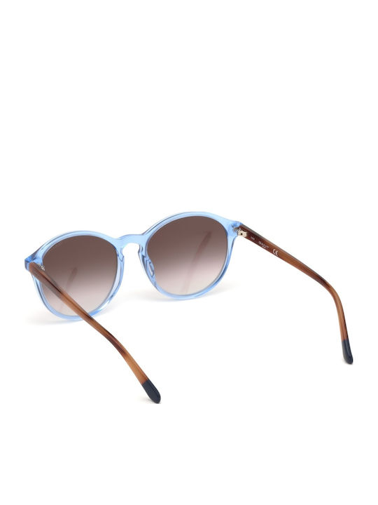 Gant Women's Sunglasses with Blue Plastic Frame and Gray Gradient Lens