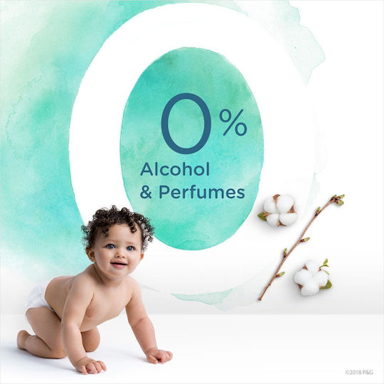 Pampers Pure Aqua Hypoallergen Babytücher mit 99% Wasser, ohne Duftstoffe, Alkohol & Parabene 48Stk
