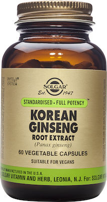 Solgar Korean Ginseng Root Extrac 60 veg. Kappen