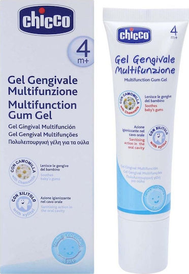 Chicco Moments Multifunction Gum Gel Προϊόν για Ανακούφιση Ούλων 30ml 4m+