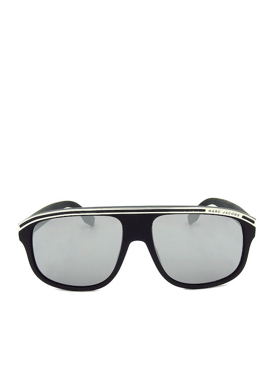 Marc Jacobs Men's Sunglasses with Black Plastic Frame and Black Lens 388/S 003