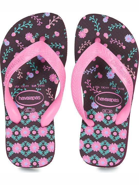 Șlapi Copii Flip Flops Roz Flores