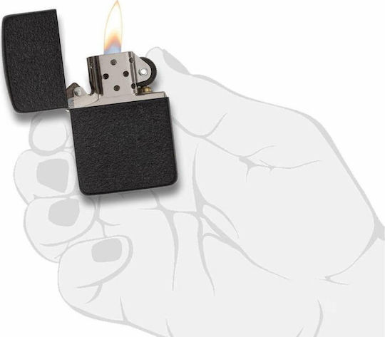 Zippo Replica 1941 Brichetă Rezistentă La Vânt Cu Flacără Neagră Crackle