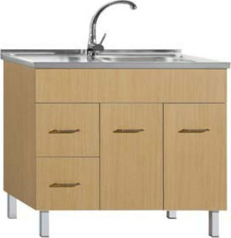 Gloria Rent Room Επικαθήμενος Inox Σατινέ Μ80xΠ50cm Ασημί Gloria Rent Room Επικαθήμενος Inox Σατινέ Μ80xΠ50cm Ασημί