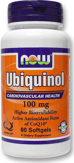 Now Foods Ubiquinol 100mg 60 μαλακές κάψουλες