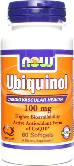 Now Foods Ubiquinol 100mg 60 μαλακές κάψουλες
