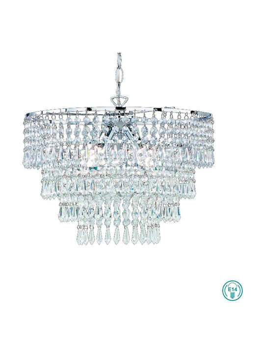 Trio Lighting Orient Kronleuchter 3xE14 Ø42cm mit Kristallen Transparent R13473006