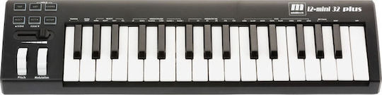 Miditech Midi Keyboard i2-mini 32 PLUS με 32 Πλήκτρα Μαύρο