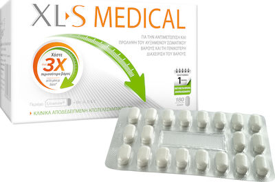 XLS Medical Fat Binder Συμπλήρωμα για Αδυνάτισμα 180 ταμπλέτες