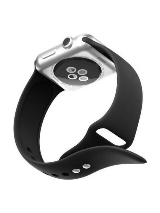Tech-Protect Icon Strap Silicone with Pin Black (Apple Watch 44/45/46mm/Ultra 49mm)