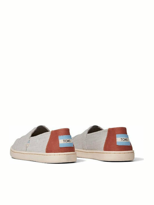 Kids Espradrilles Slip-On Gray Crosshatch Youth
