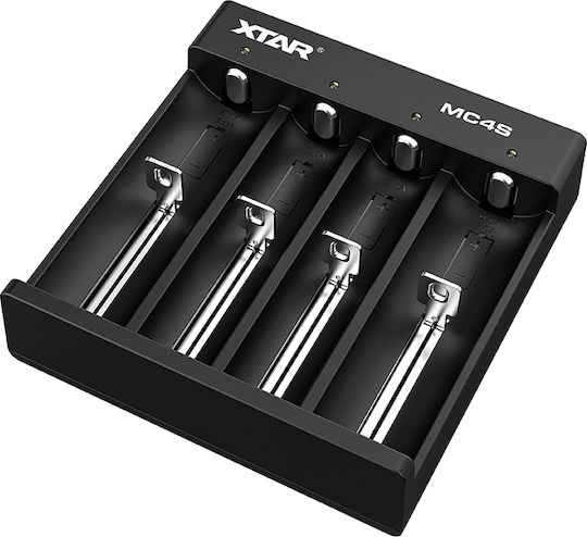 XTAR MC4S Charger 4 Batteries Li-ion/Ni-Cd/Ni-MH Size AA/AAA/18650/16340/26650/14500