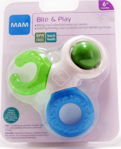 Mam Teething Rattle with Gel made of Silicone for 6 m+