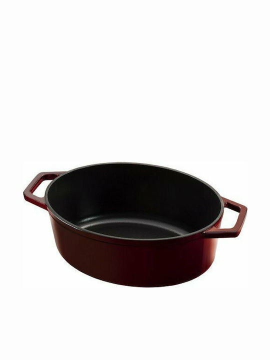 Berlinger Haus Metallic Line Γάστρα Οβάλ Μαντεμένια Burgundy Collection 30x22cm 4.65lt