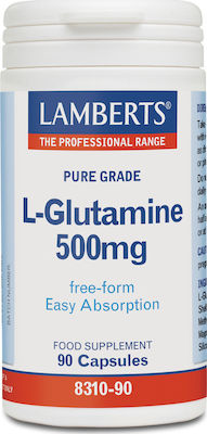 Lamberts L-Glutamine 500mg 90 Mützen Ungesüßt