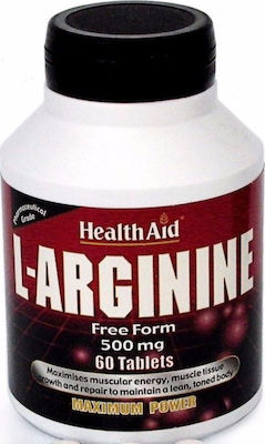 Health Aid L-Arginine 60 Registerkarten Ungesüßt