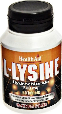 Health Aid L-Lysine 500мг 60 табове Без вкус